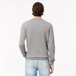 Sale Pullover in Lana Merino con Collo Rotondo / Uomo Maglieria