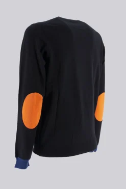 Hot Round Elbow Contrast / Uomo Maglieria
