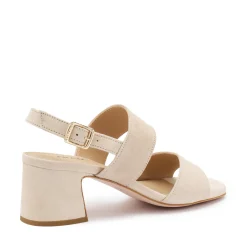 Discount Sandalo con Tacco in Pelle Scamosciata / Donna Scarpe Con Tacco