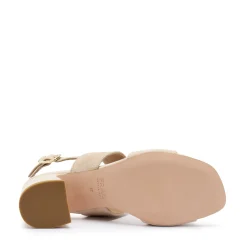 Discount Sandalo con Tacco in Pelle Scamosciata / Donna Scarpe Con Tacco