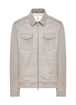 Shirt Jacket con Chiusura Zip / Uomo Giubbotti