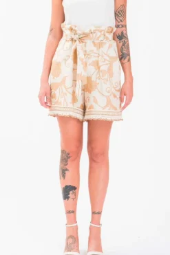 Online Shorts in Lino con Fantasia / Donna Shorts