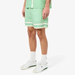 Sale Shorts Leggero con Stampa Monogramma / Uomo Pantaloncini
