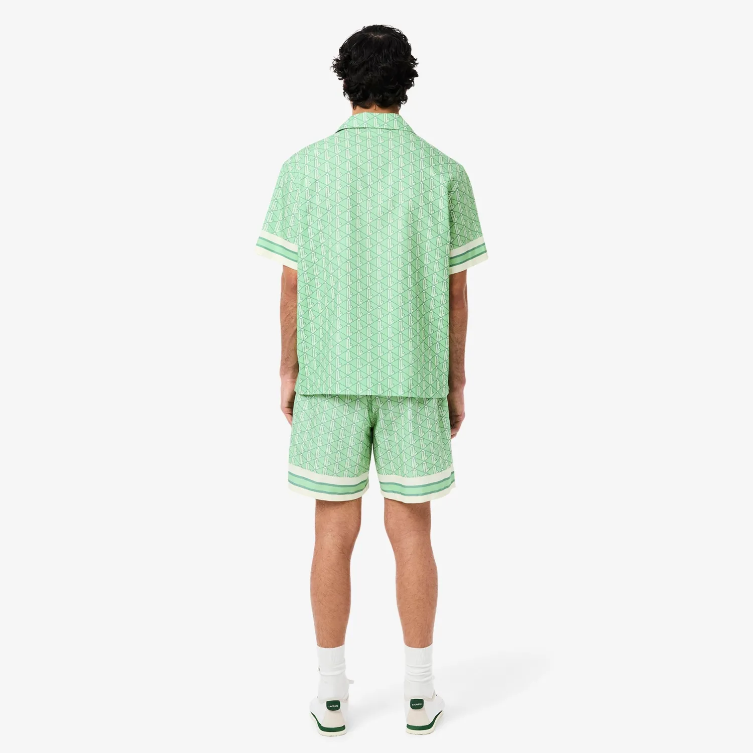 Sale Shorts Leggero con Stampa Monogramma / Uomo Pantaloncini