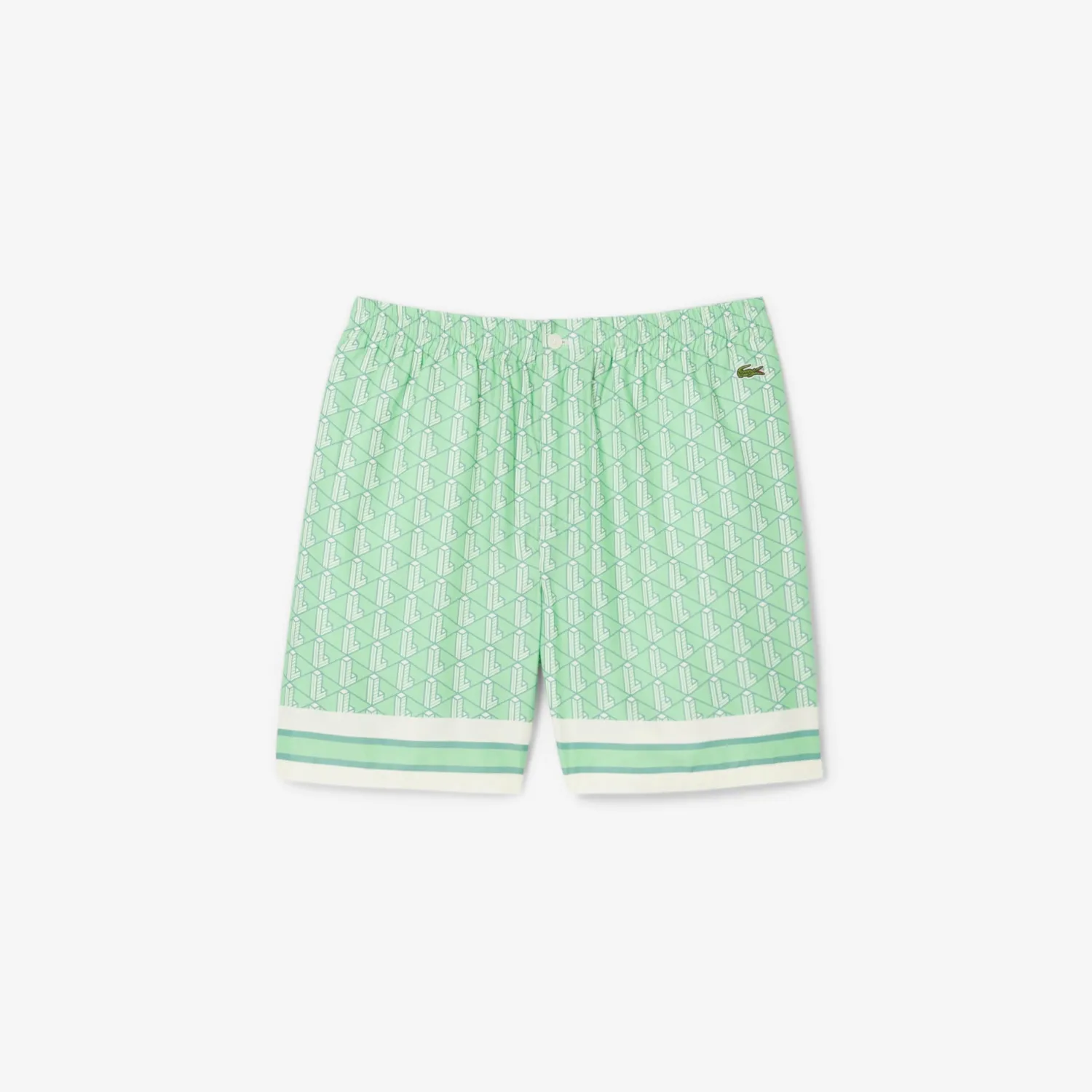 Sale Shorts Leggero con Stampa Monogramma / Uomo Pantaloncini