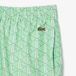 Sale Shorts Leggero con Stampa Monogramma / Uomo Pantaloncini