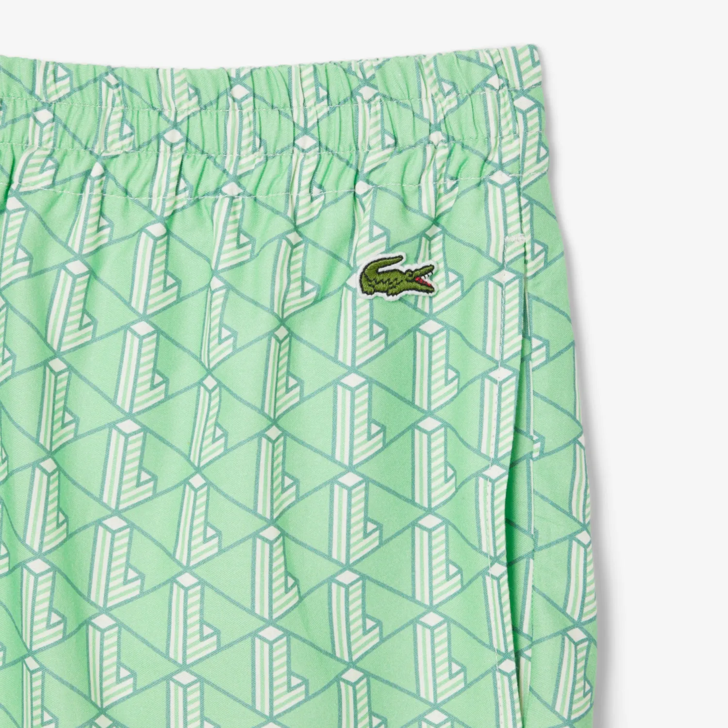 Sale Shorts Leggero con Stampa Monogramma / Uomo Pantaloncini