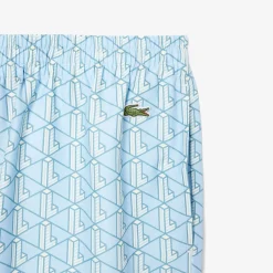 Outlet Shorts Leggero con Stampa Monogramma / Uomo Pantaloncini