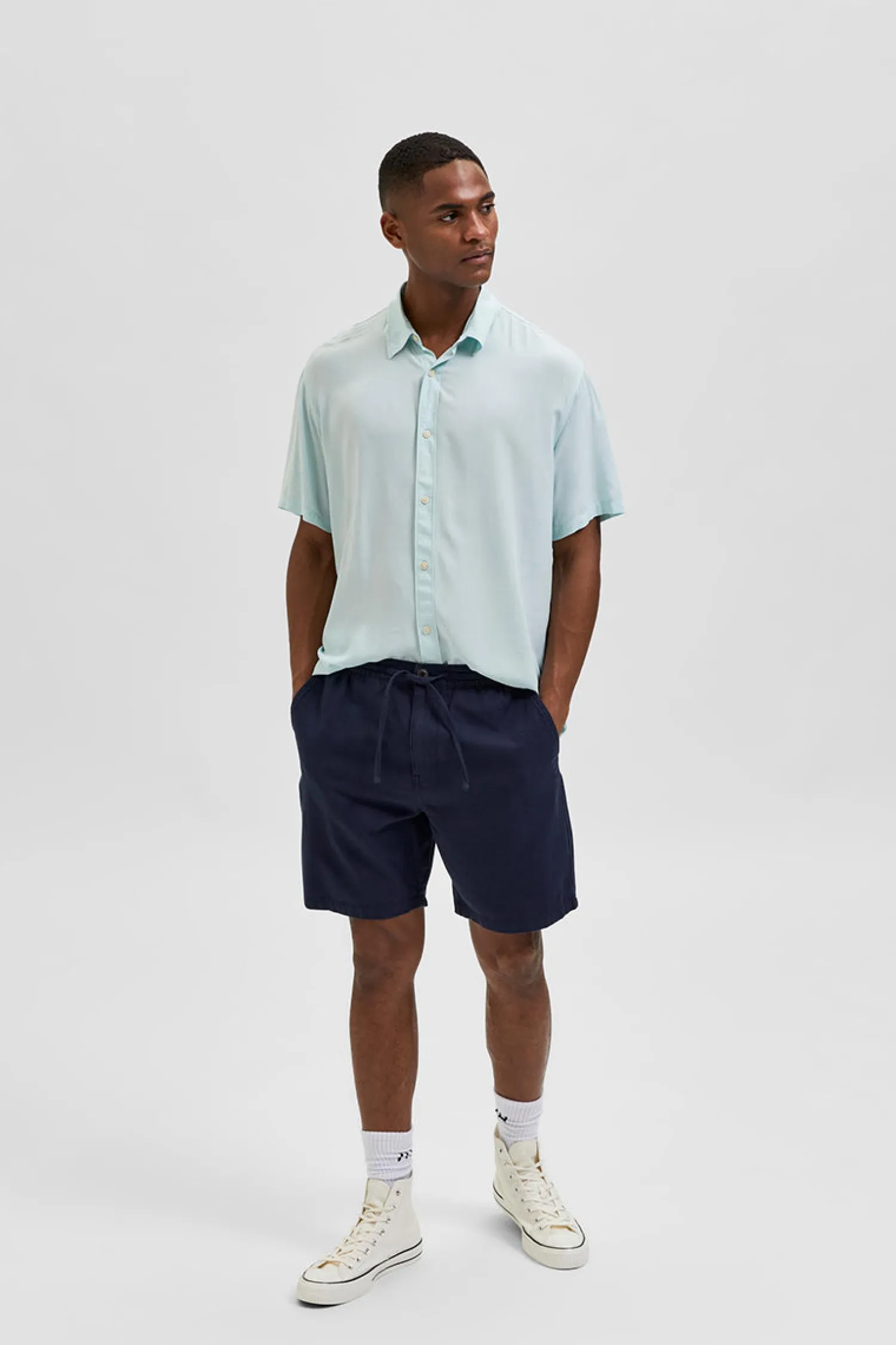 New Shorts in Misto Lino / Uomo Pantaloncini
