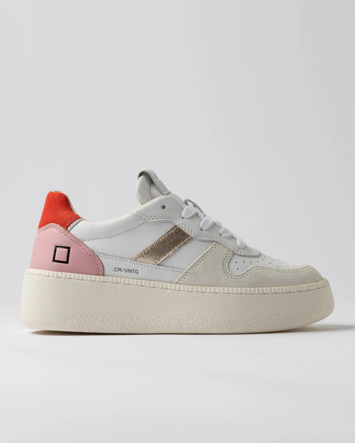 Best Sneaker Court Platform Vintage in Pelle / Donna Sneakers