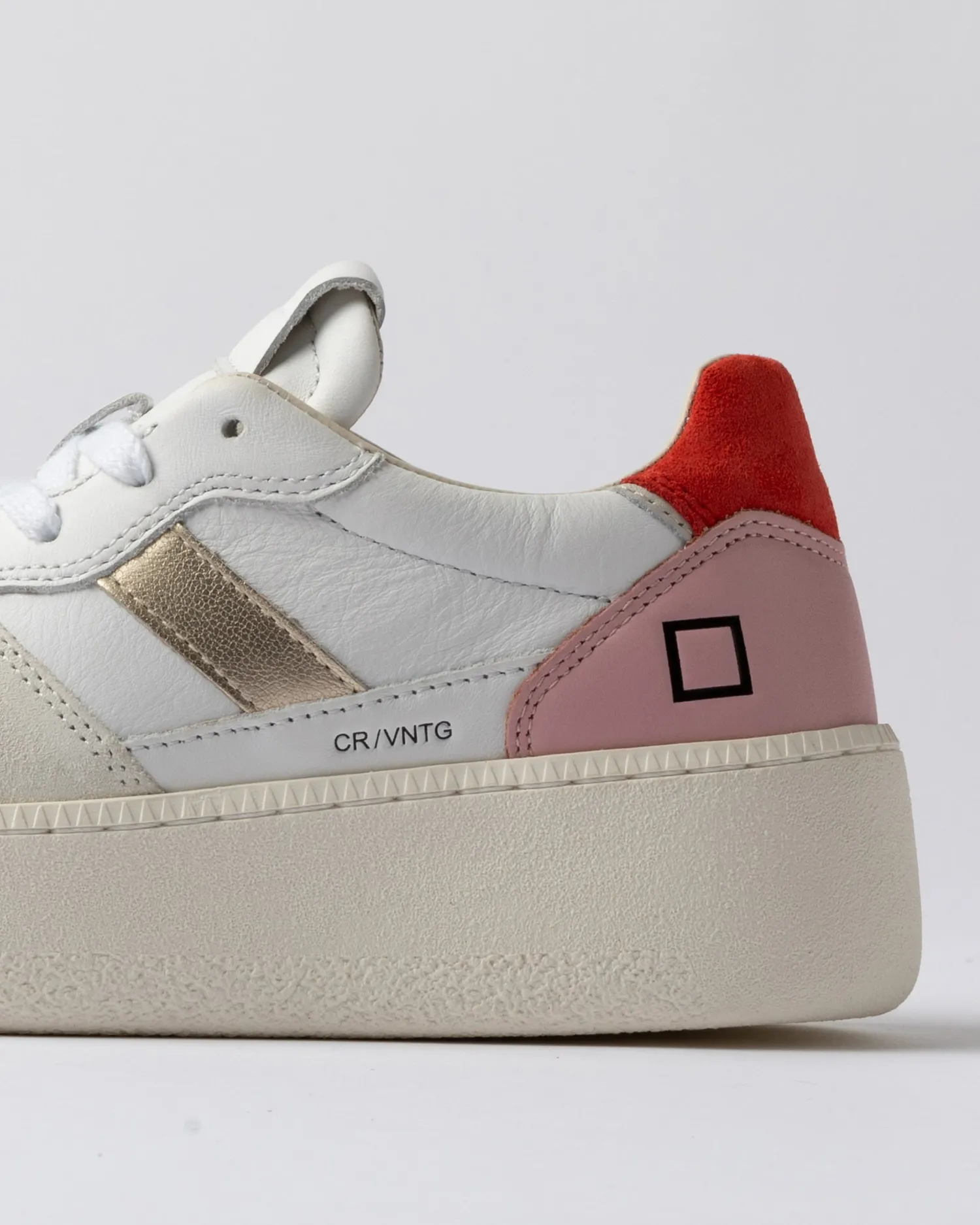 Best Sneaker Court Platform Vintage in Pelle / Donna Sneakers