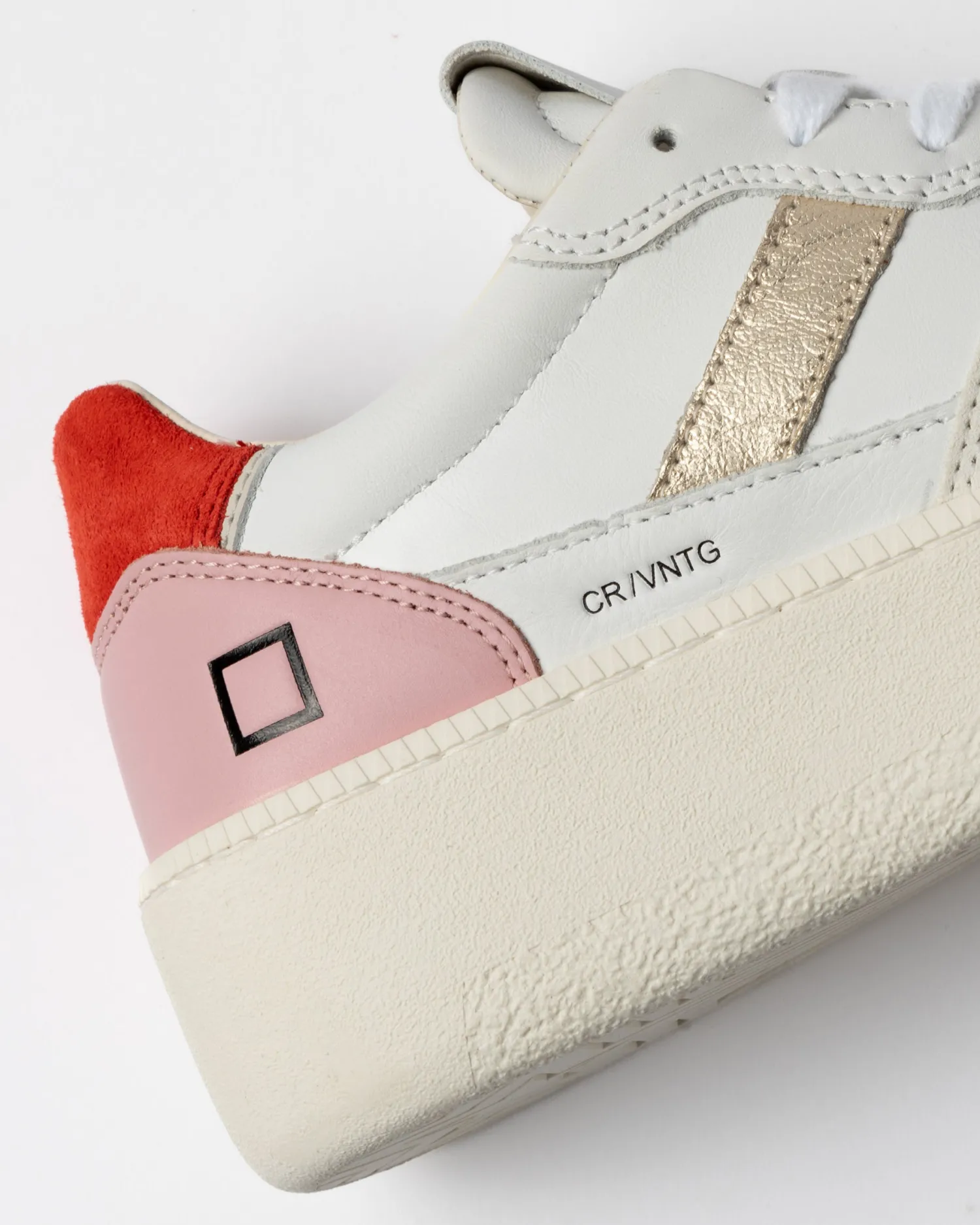 Best Sneaker Court Platform Vintage in Pelle / Donna Sneakers