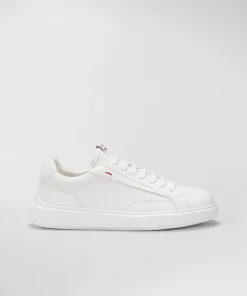 Clearance Sneaker in Pelle con Dettagli a Contrasto / Uomo Sneakers
