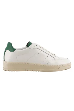 Outlet Sneaker in Pelle con Tab a Contrasto / Uomo Sneakers