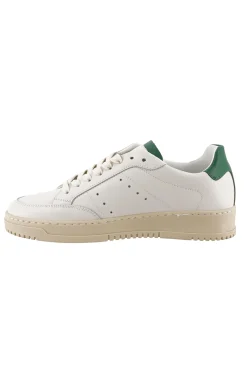 Outlet Sneaker in Pelle con Tab a Contrasto / Uomo Sneakers