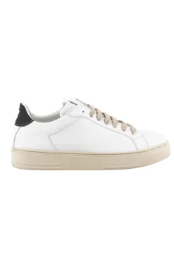 Best Sneaker in Pelle con Tab a Contrasto Nero / Uomo Sneakers