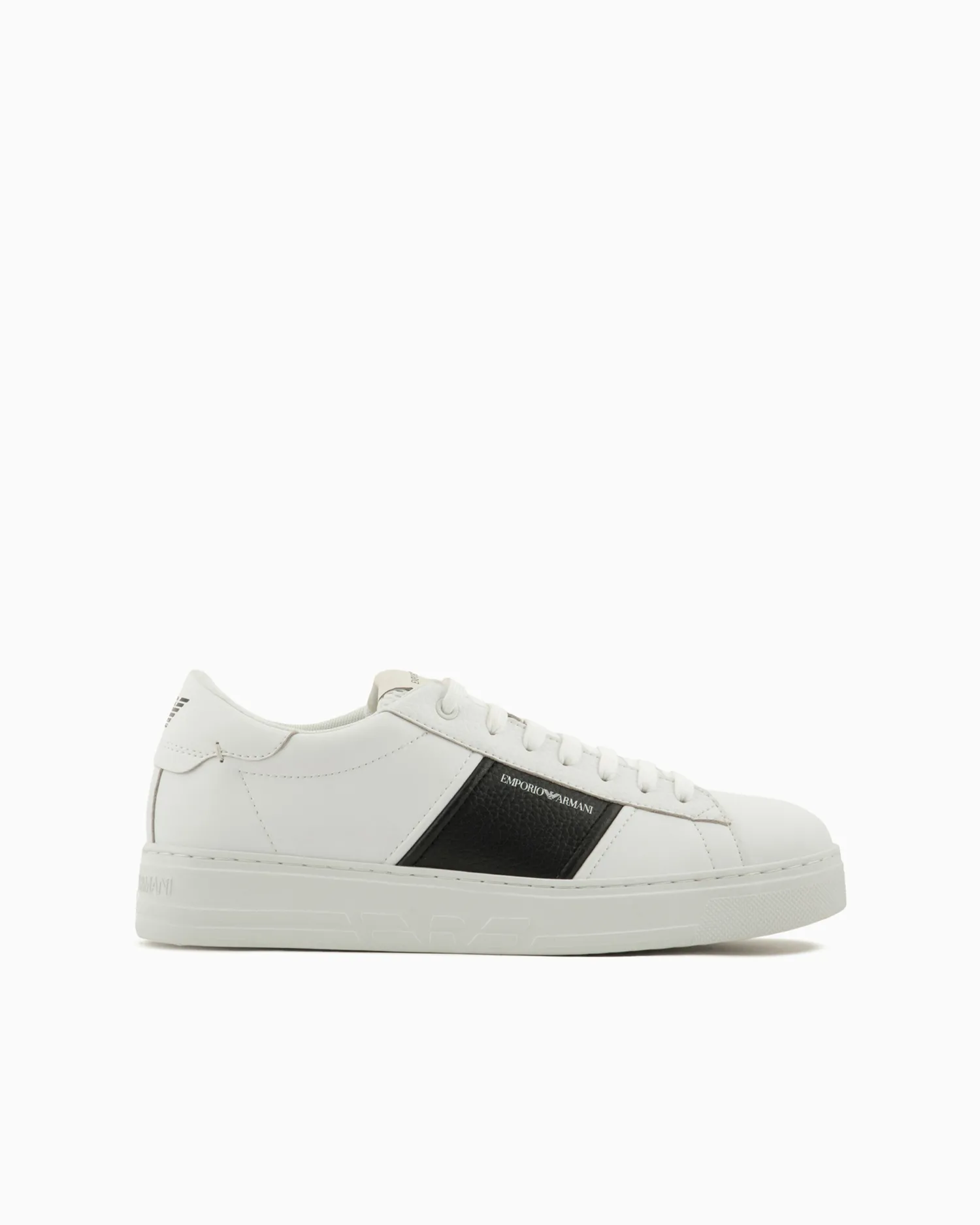 New Sneakers in Pelle con Dettaglio Logato / Uomo Sneakers
