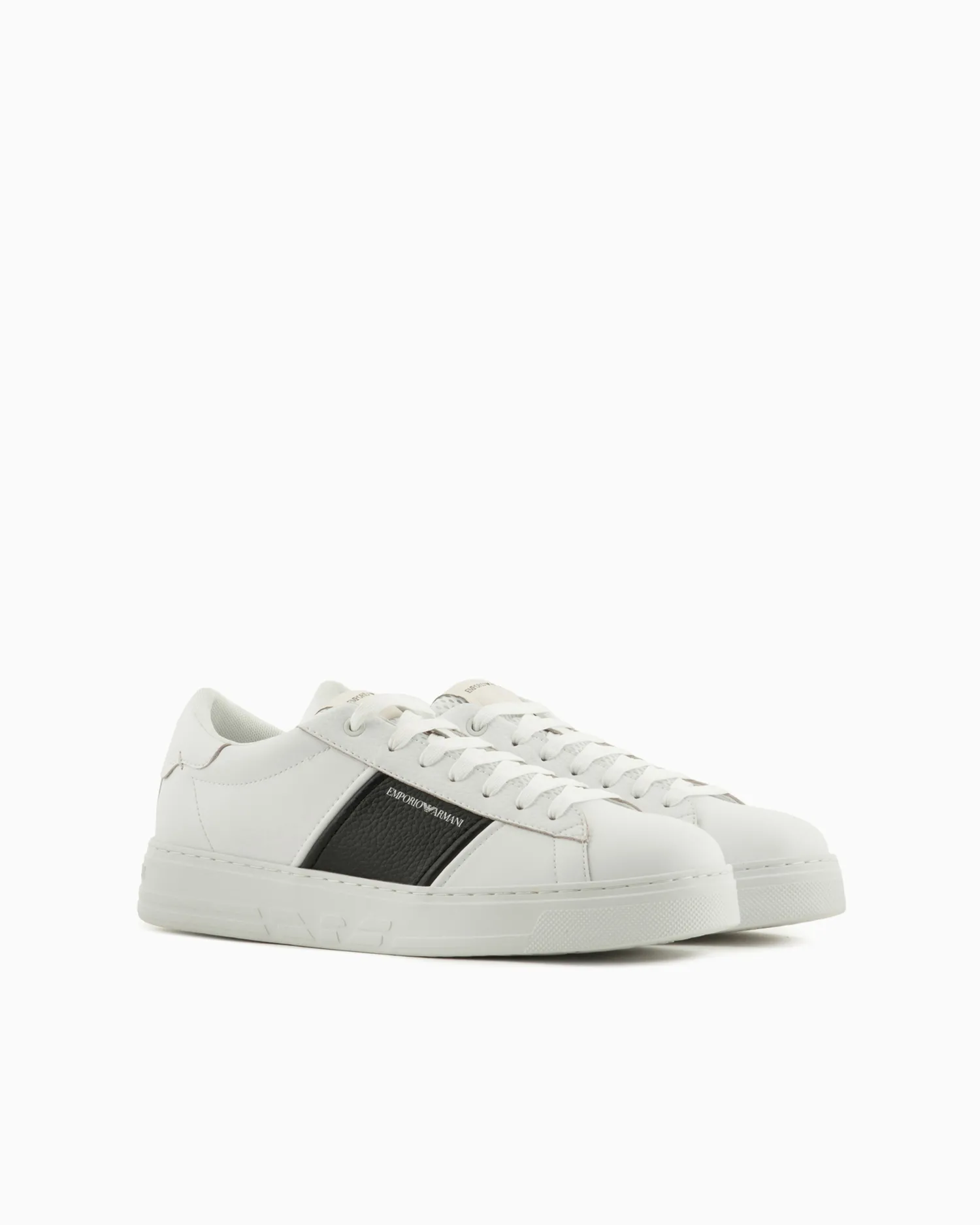 New Sneakers in Pelle con Dettaglio Logato / Uomo Sneakers