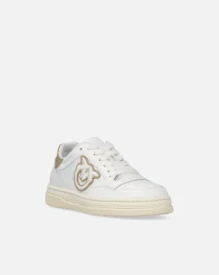 Outlet Sneakers in Pelle con Dettagli Metallizzati / Donna Sneakers