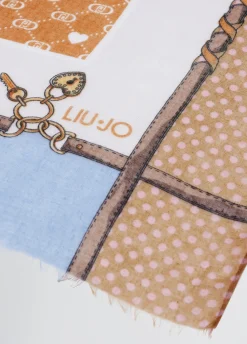Discount Stola con Fantasia a Cuori / Donna Sciarpe