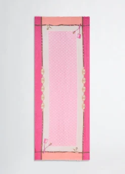 Discount Stola con Fantasia a Cuori / Donna Sciarpe