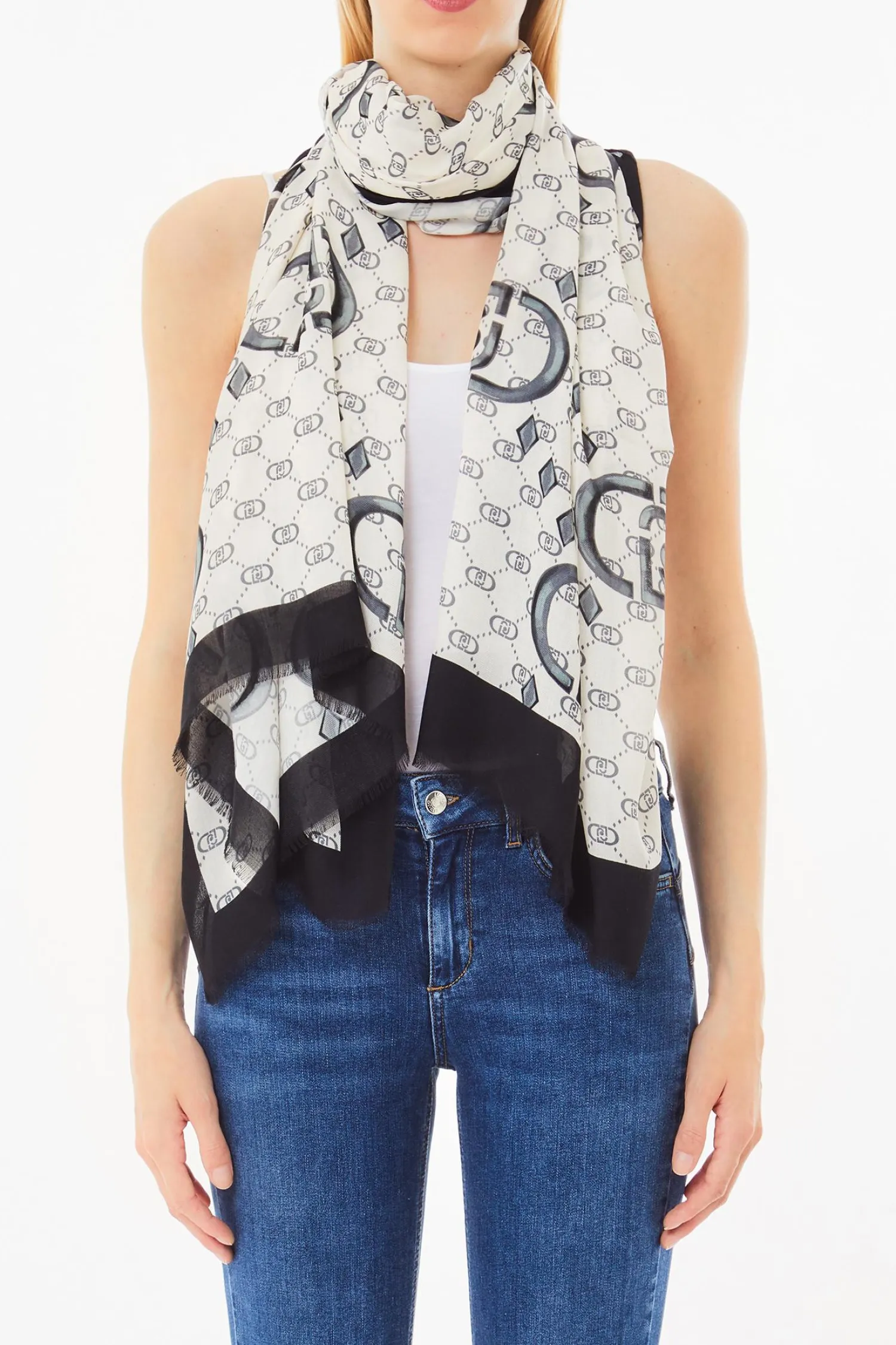 Stola con Logo / Donna Sciarpe