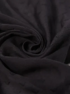 Best Stola in Modal e Cotone con Logo Jacquard / Uomo Sciarpe