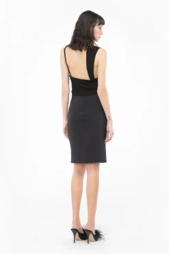Top Asimmetrico in Interlock Crepe / Donna Top