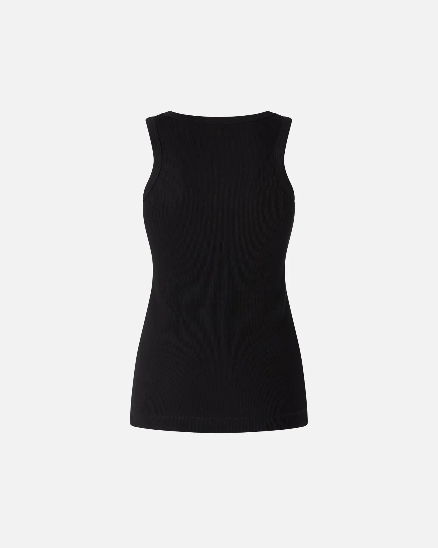 Hot Top Canottiera a Costine con Logo / Donna Top