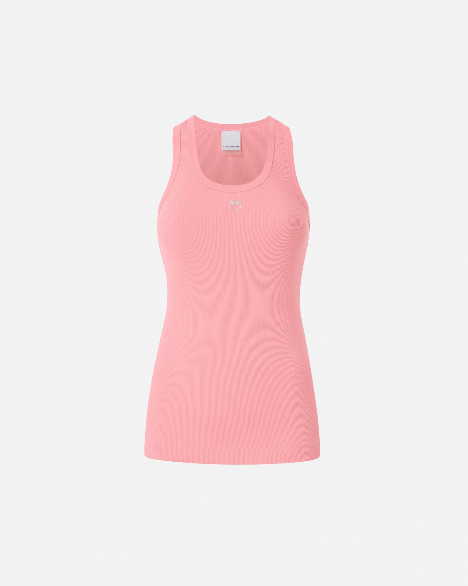 Clearance Top Canottiera a Costine con Logo / Donna Top