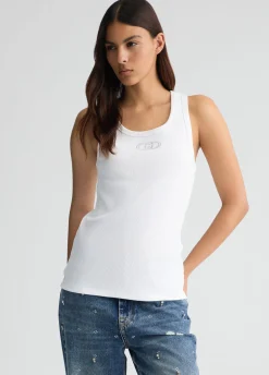 Discount Top in Cotone con Logo / Donna T-shirt