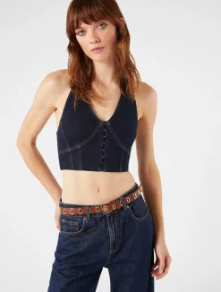 New Top in Denim / Donna Top|Denim