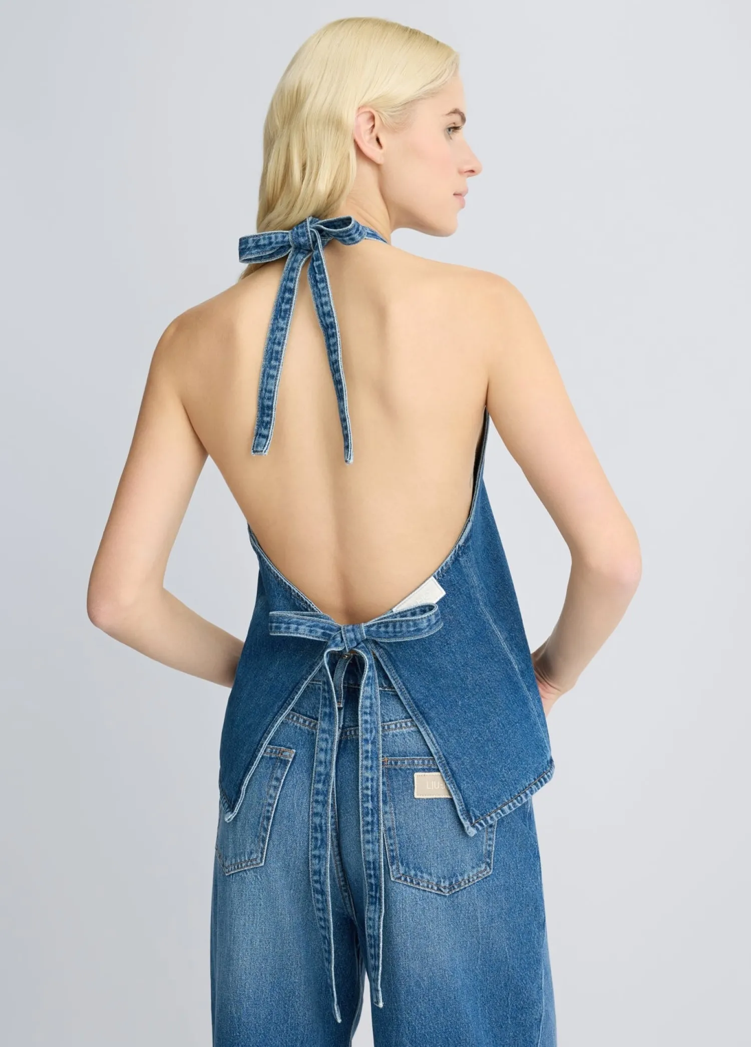 Clearance Top in Denim / Donna Top|Denim