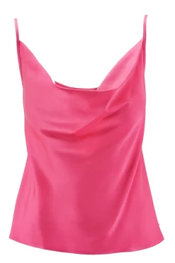 Clearance Top in Enver Satin / Fucsia Donna Top