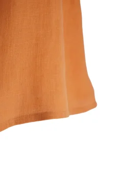 Discount Top in Lino / Arancione Donna Top