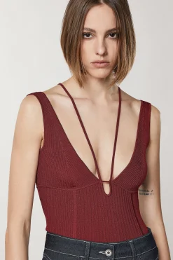 Discount Top in Maglia Smanicato / Donna Maglieria
