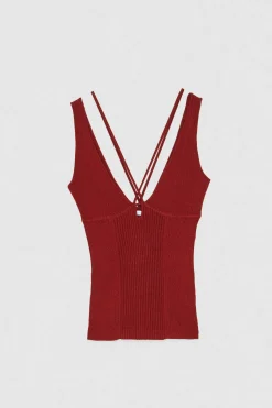Discount Top in Maglia Smanicato / Donna Maglieria