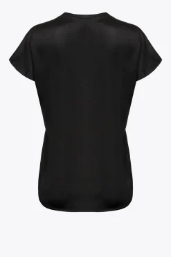 Best Top in Satin Stretch / Donna Bluse