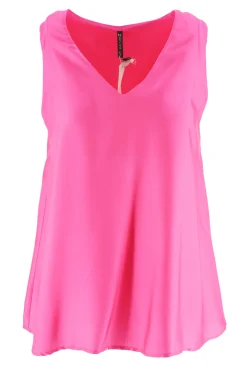 Online Top in Viscosa con Scollo a V / Donna Bluse