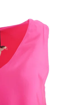Online Top in Viscosa con Scollo a V / Donna Bluse
