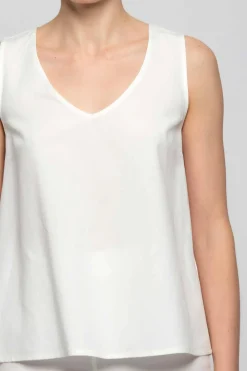 Outlet Top in Viscosa e Lino / Donna Top