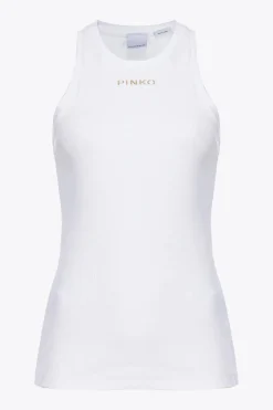 Online Top Logato a Costine / Donna Top