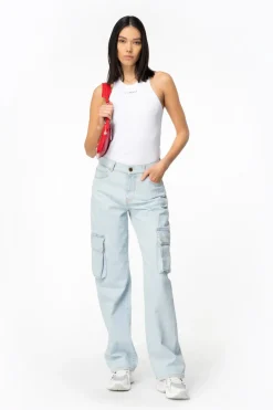 Online Top Logato a Costine / Donna Top