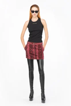 Clearance Top Logato a Costine / Donna Top