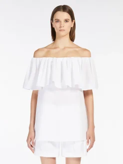Hot Top Off-Shoulder in Cotone / Donna Bluse