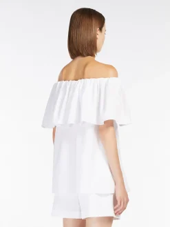 Hot Top Off-Shoulder in Cotone / Donna Bluse