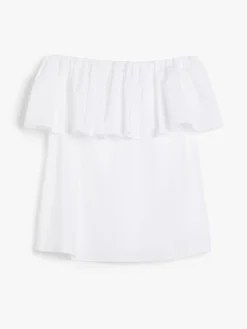 Hot Top Off-Shoulder in Cotone / Donna Bluse