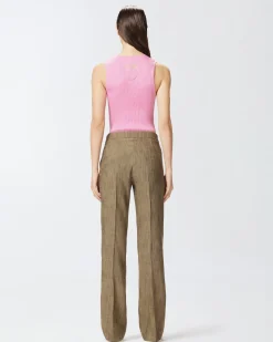 Outlet Top Smanicato a Costine / Donna Top