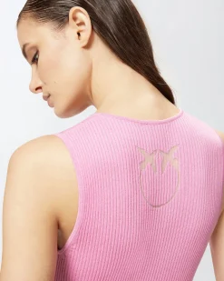 Outlet Top Smanicato a Costine / Donna Top