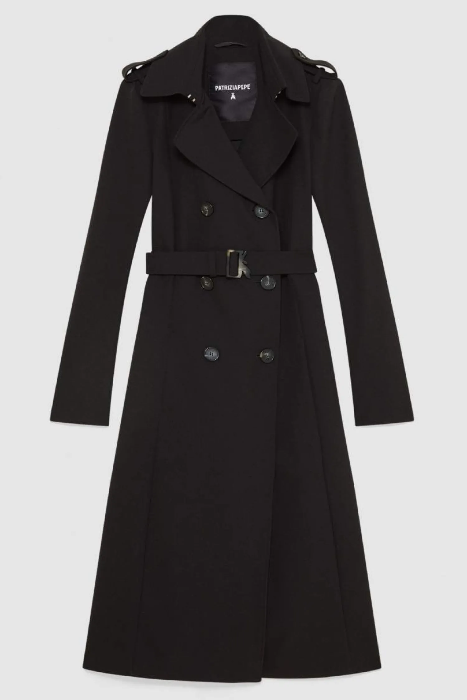 Online Trench con Fibbia in Nylon Bielastico / Donna Giubbini